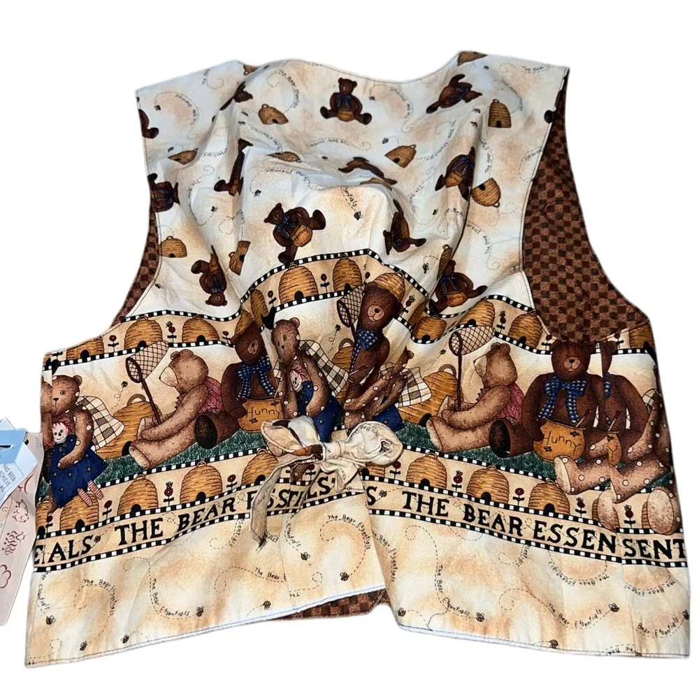 Cute bear vest brand new with tags vintage - Picture 4 of 4
